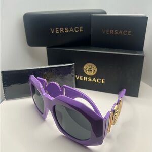 Versace Purple and Gold Sunglasses Bold Design